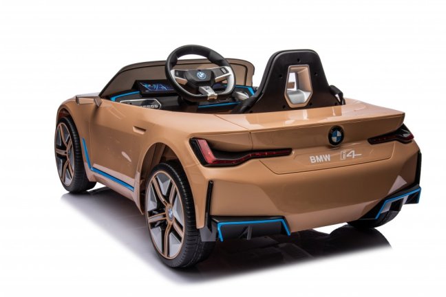 Dětské elektrické auto BMW i4 žlutá/yellow